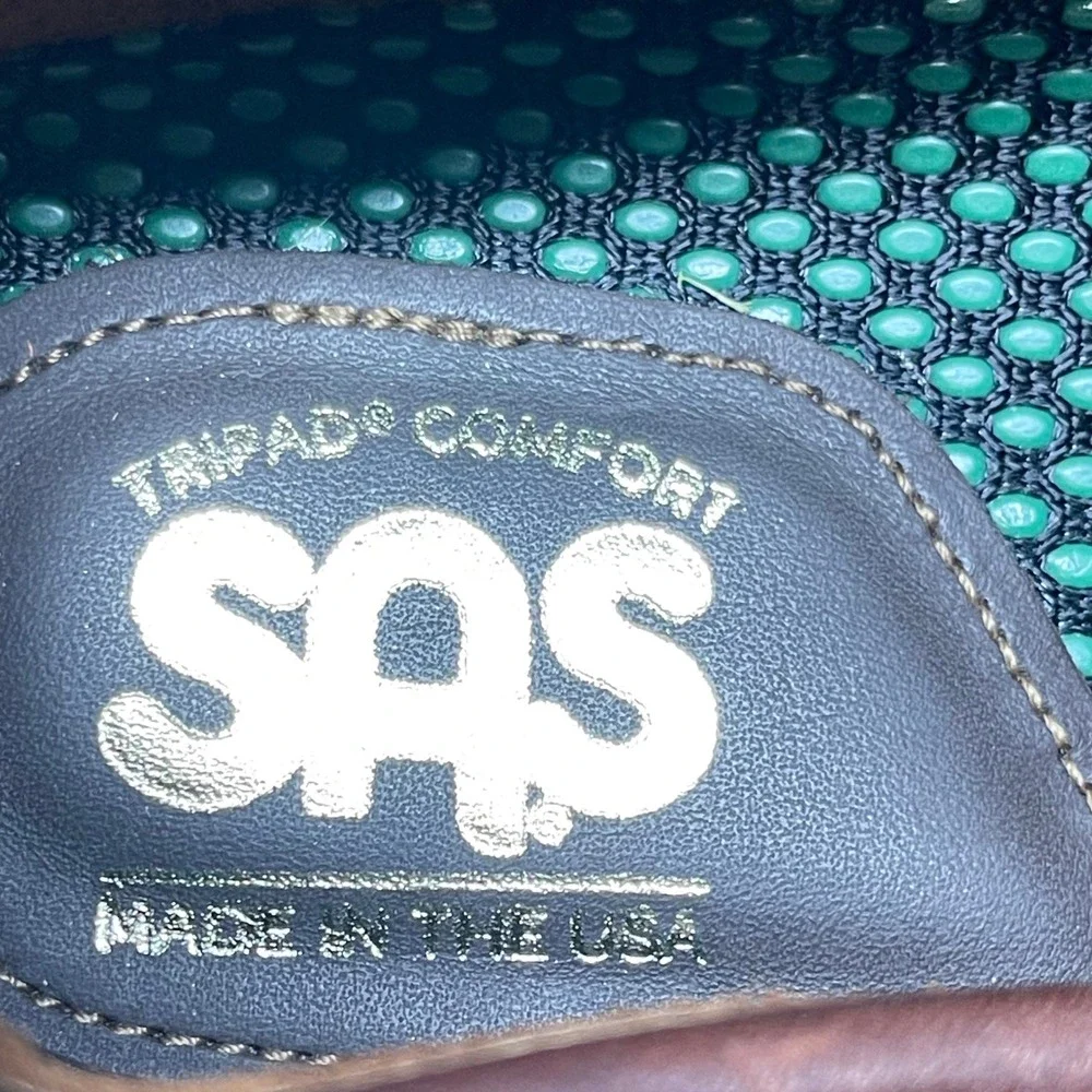 SAS Boat Shoes‎ Mens 10.5 Wide Brown Leather Tripad Comfort Lace Up USA A0825605